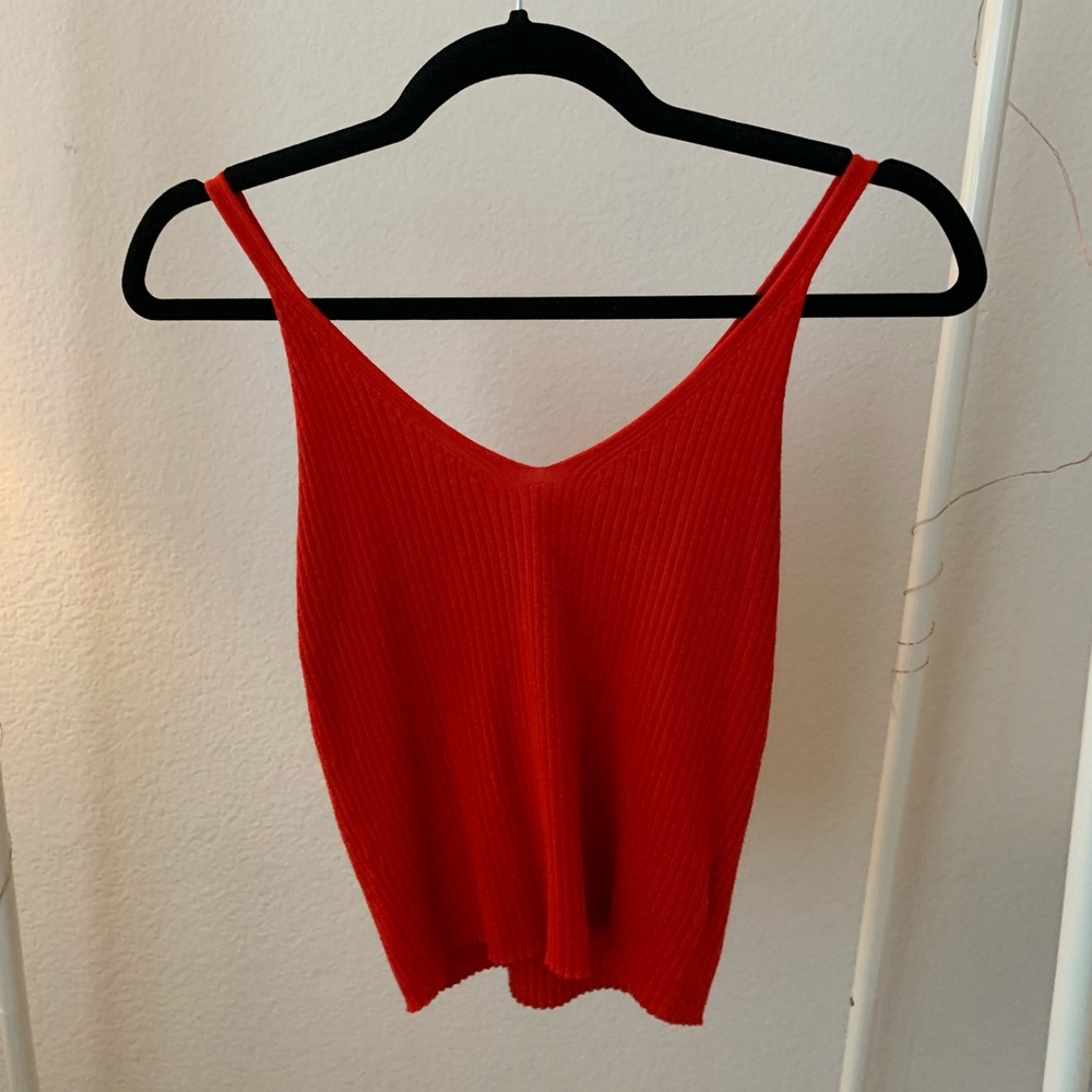 Red tank top